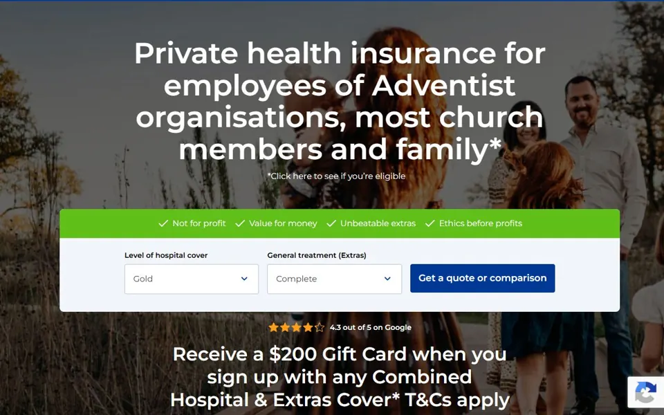 ACA Health Benefits Fund website screenshot
