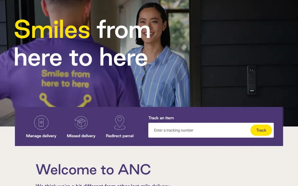 ANC website screenshot
