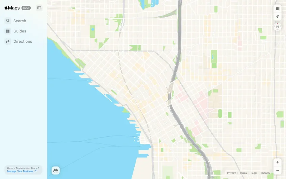 Apple Maps website screenshot