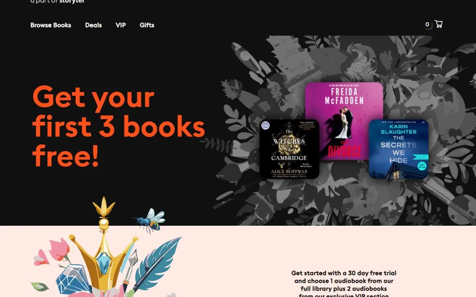 Audiobooks.com · Website screenshot
