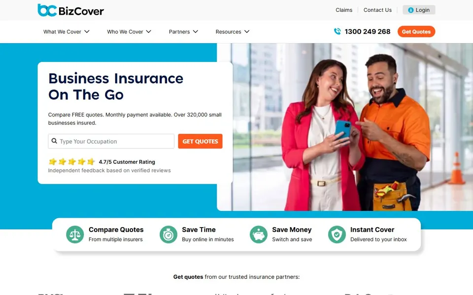 BizCover website screenshot