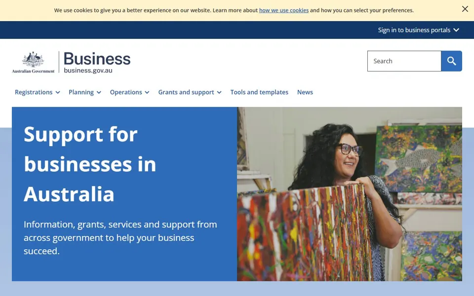 business.gov.au website screenshot