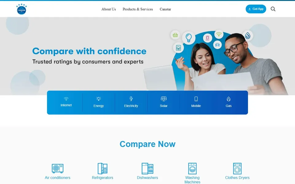 Canstar Blue website screenshot