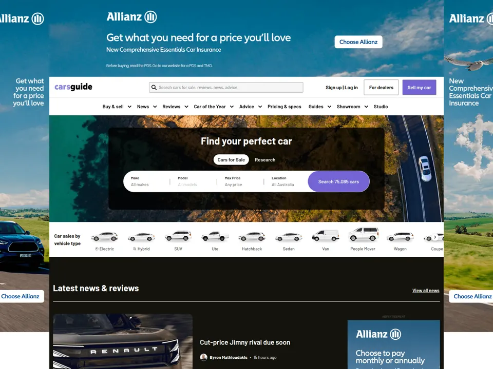 CarsGuide website screenshot