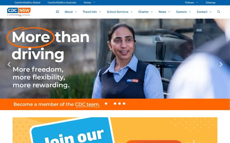 CDC NSW website screenshot