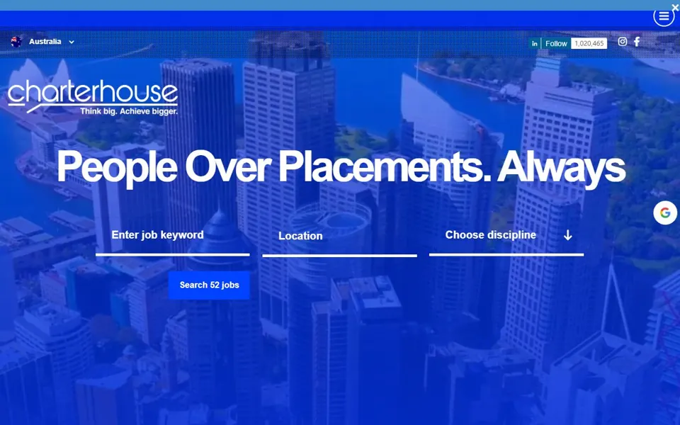 Charterhouse Australia website screenshot