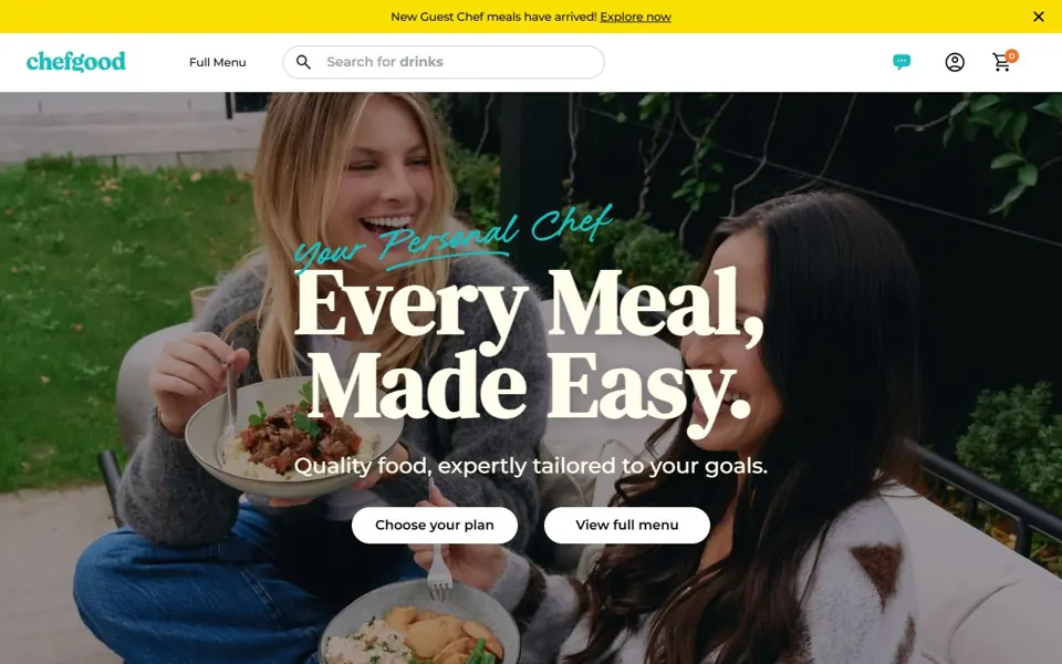 Chefgood website screenshot