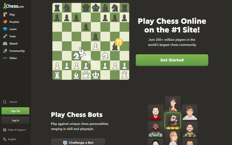 Chess.com website screenshot