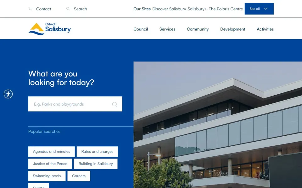 City of Salisbury website screenshot