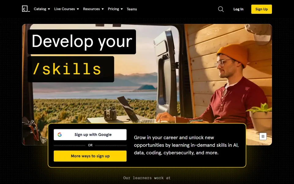 Codecademy website screenshot