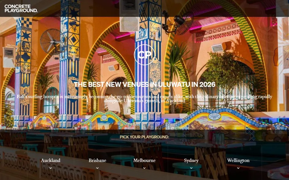 Concrete Playground website screenshot