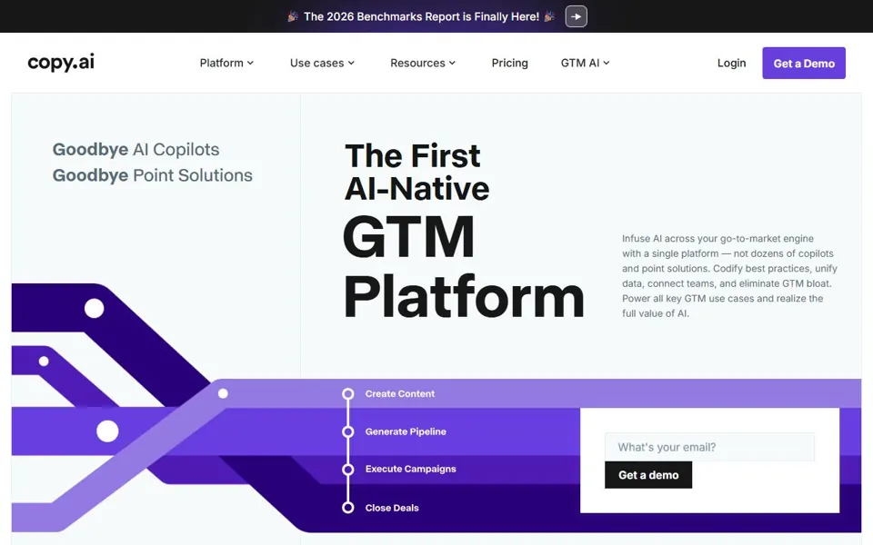 Copy.ai website screenshot