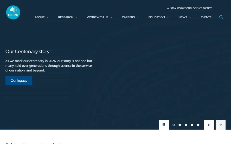 CSIRO website screenshot