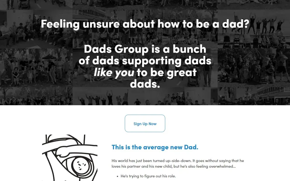 Dads Group website screenshot