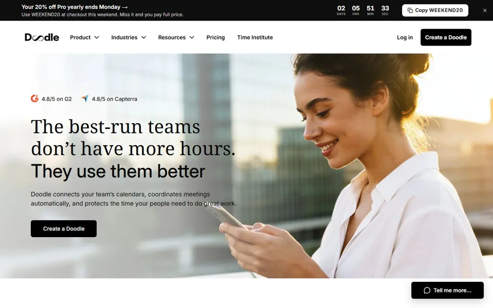 Doodle website screenshot