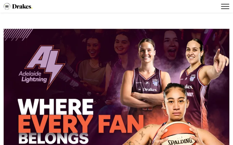 Drakes website screenshot