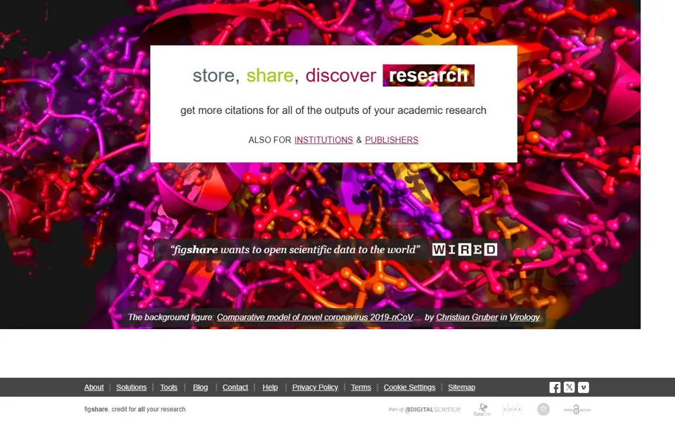 Figshare website screenshot