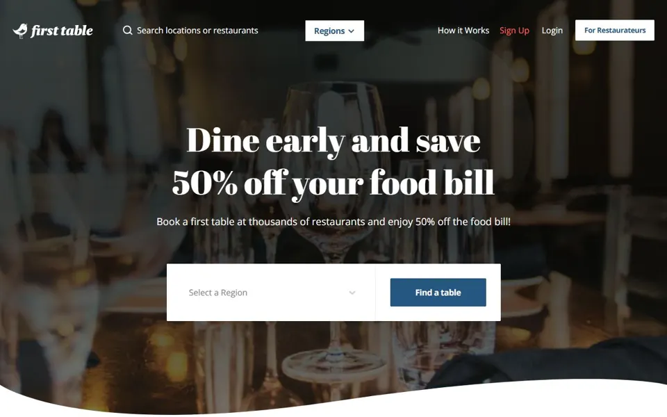 First Table Australia website screenshot