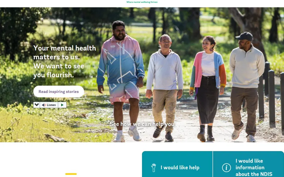 Flourish Australia website screenshot