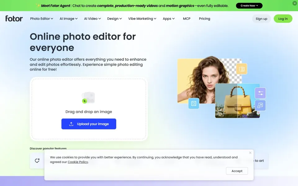 Fotor website screenshot