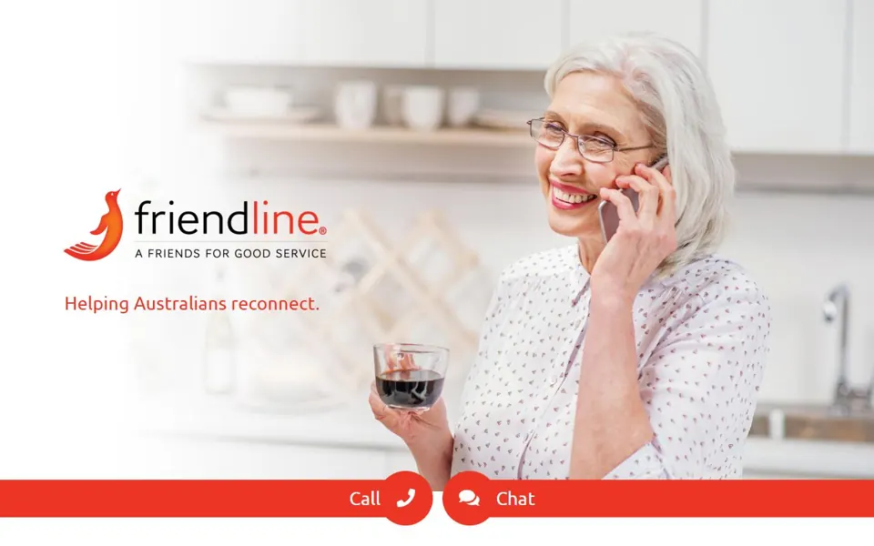FriendLine website screenshot