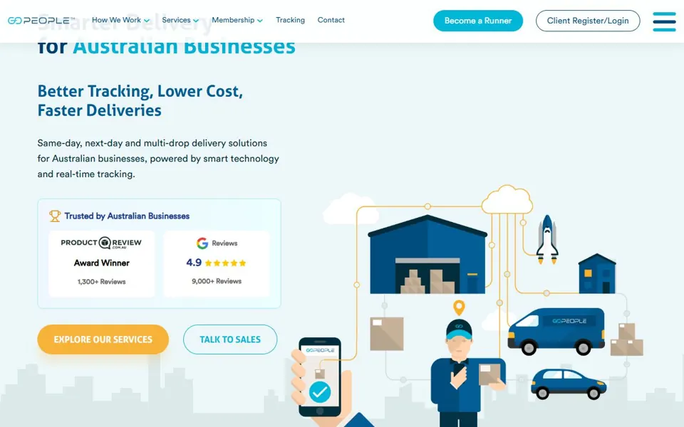 GoPeople website screenshot
