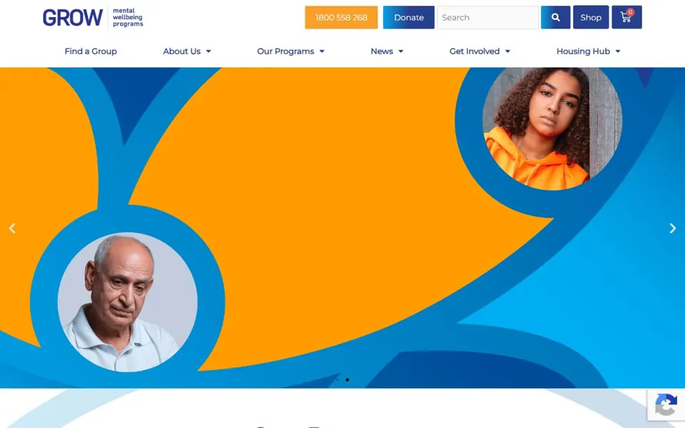 GROW Australia website screenshot