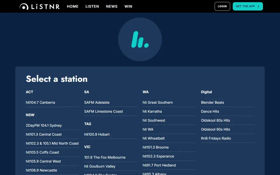 Hit Network website screenshot