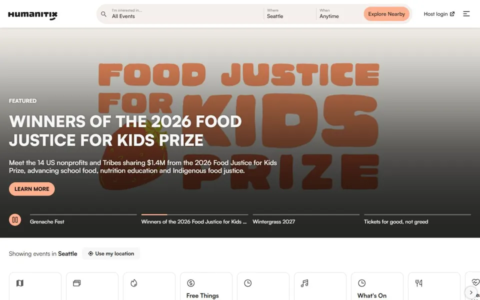 Humanitix website screenshot
