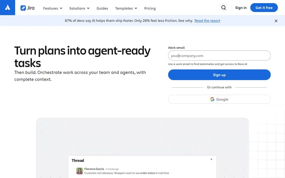Jira website screenshot