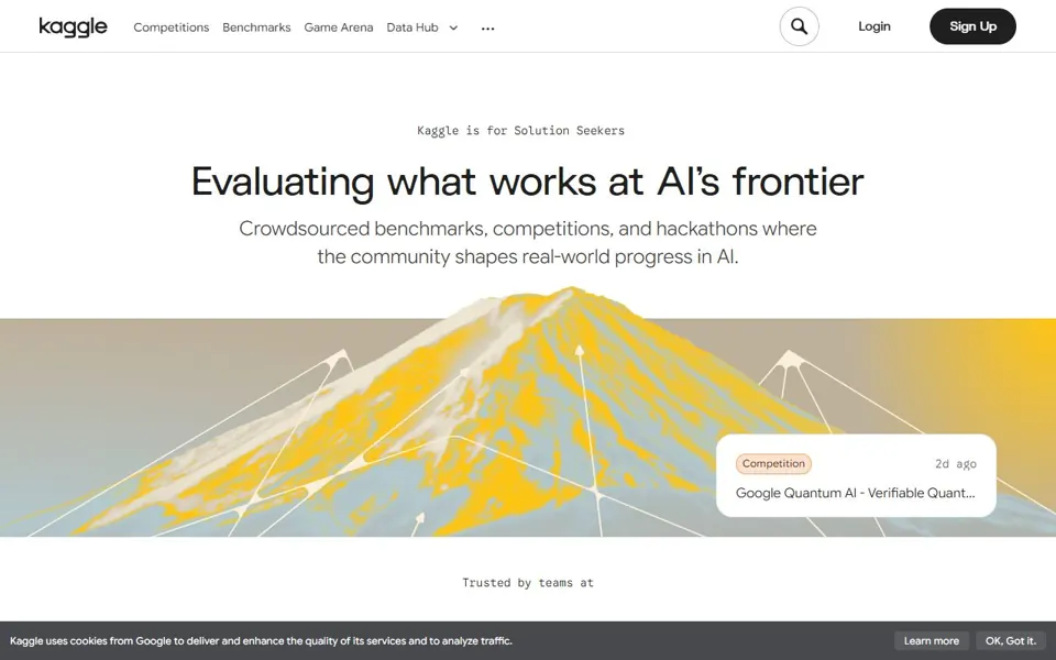 Kaggle website screenshot