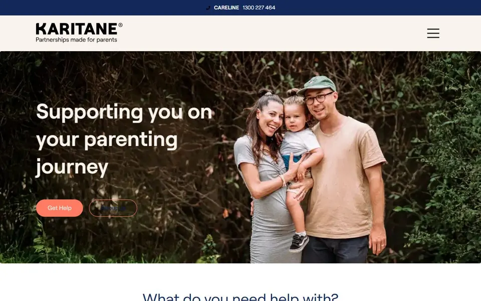Karitane website screenshot