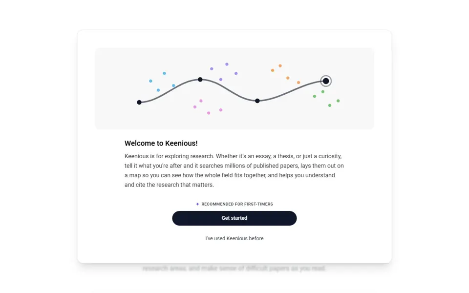 Keenious website screenshot