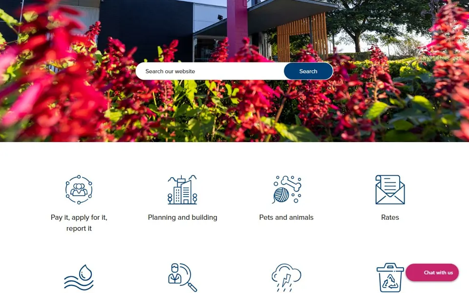 Logan City Council website screenshot