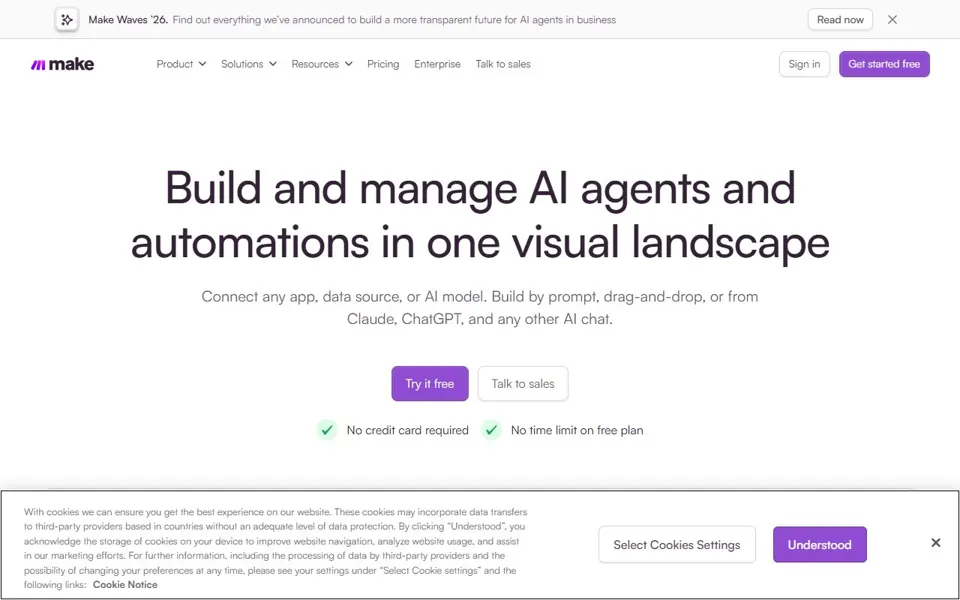 Make · Website screenshot