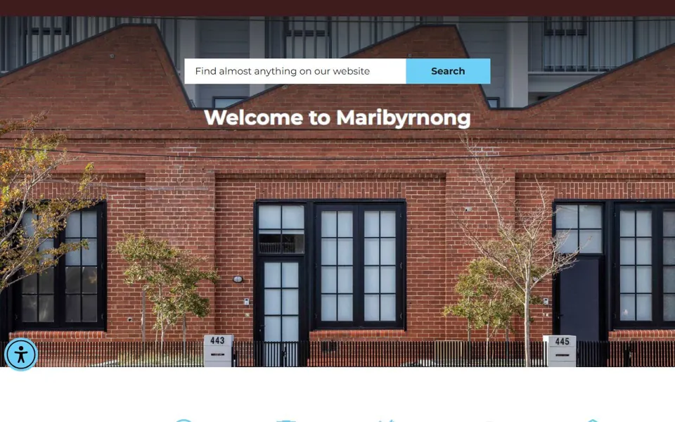 Maribyrnong City Council website screenshot