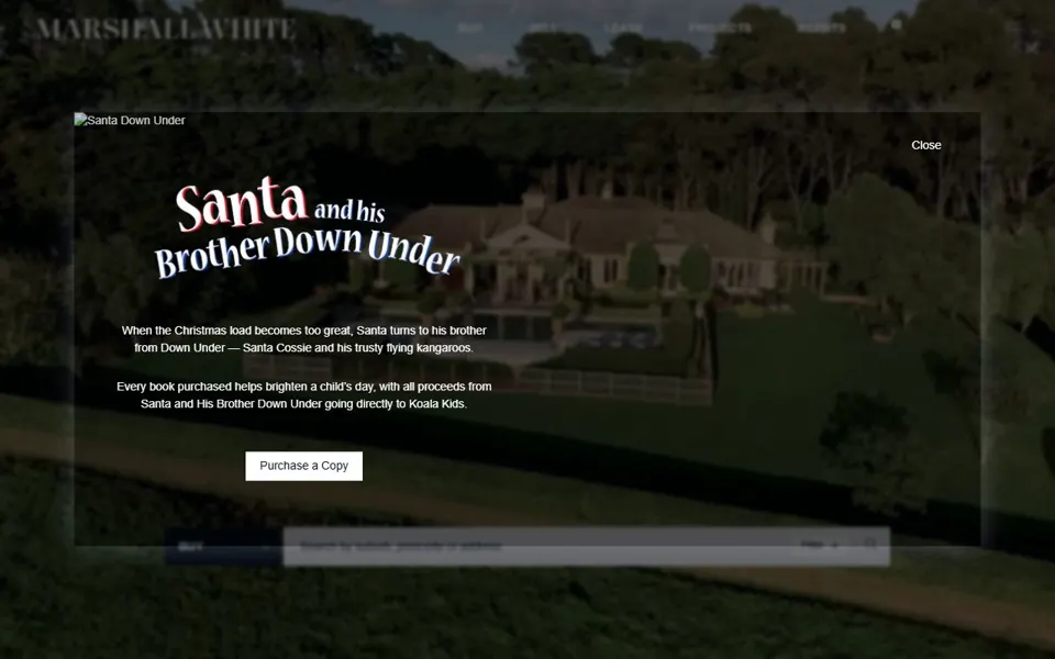 Marshall White website screenshot
