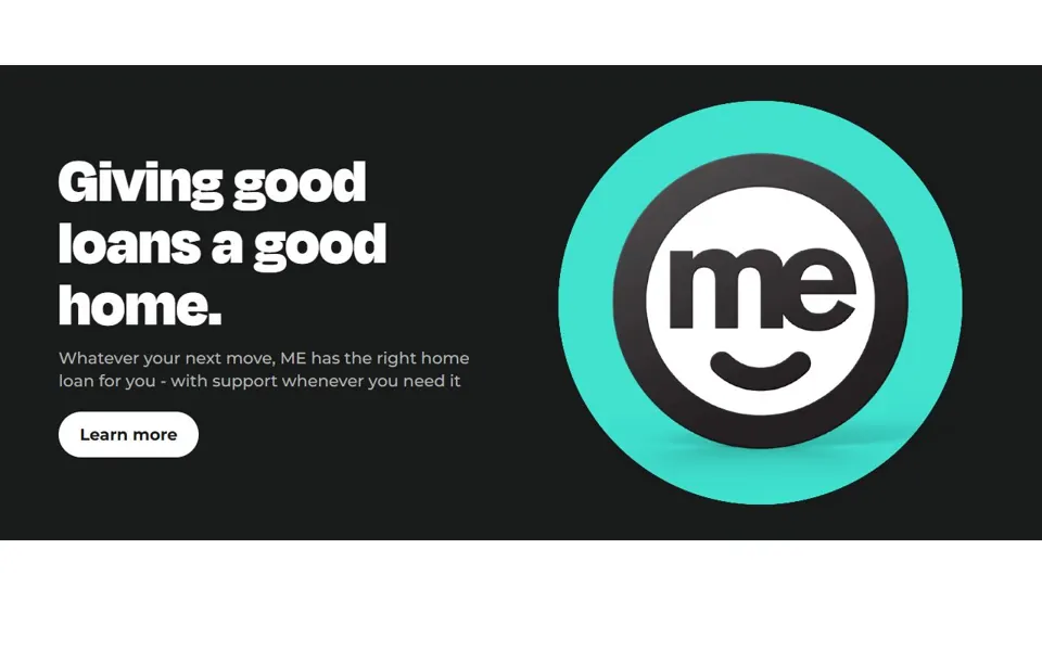 ME Bank website screenshot