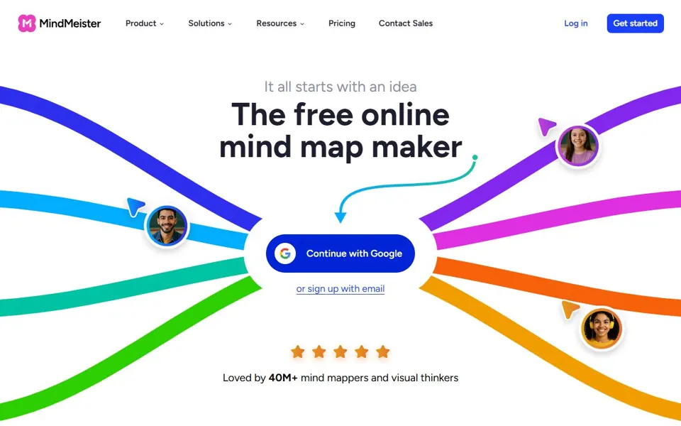 MindMeister website screenshot