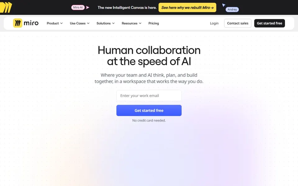 Miro website screenshot