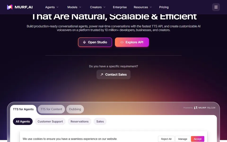 Murf website screenshot