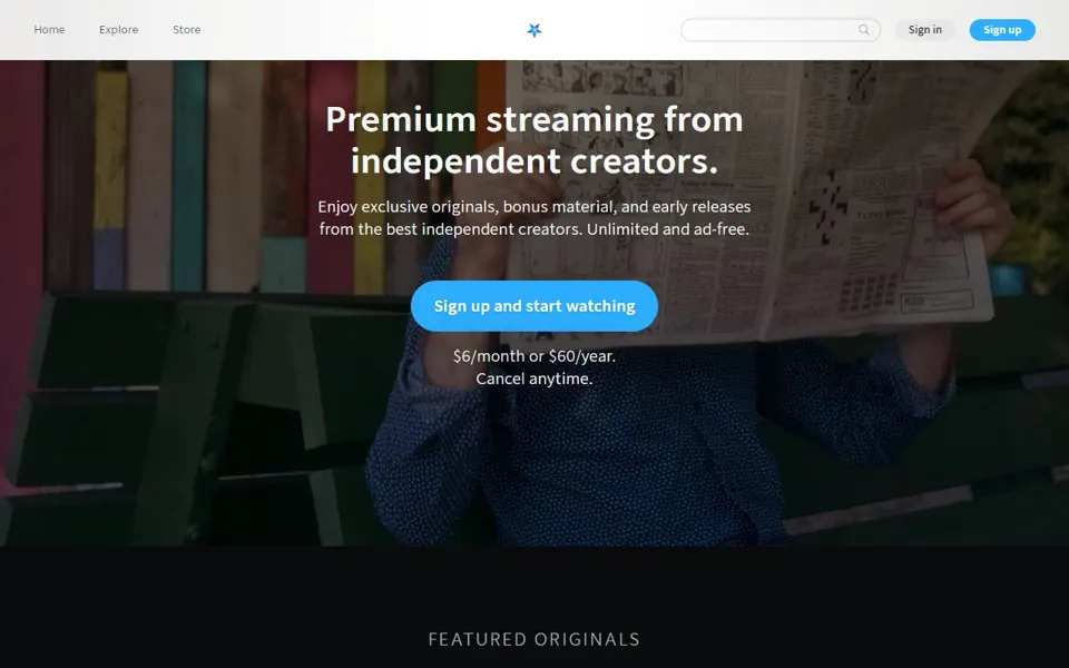 Nebula website screenshot