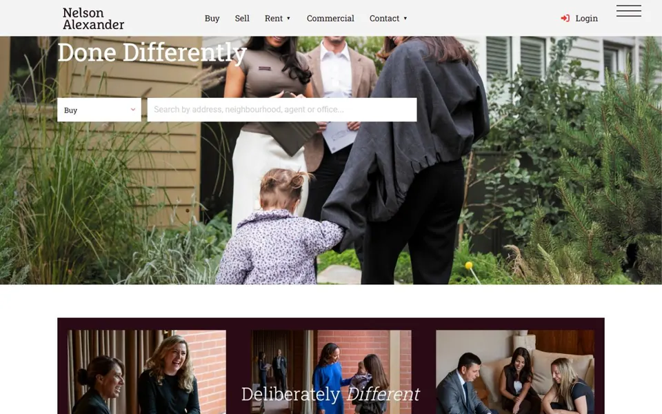 Nelson Alexander website screenshot