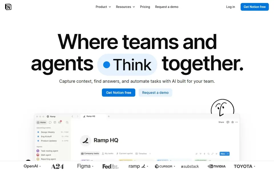 Notion website screenshot
