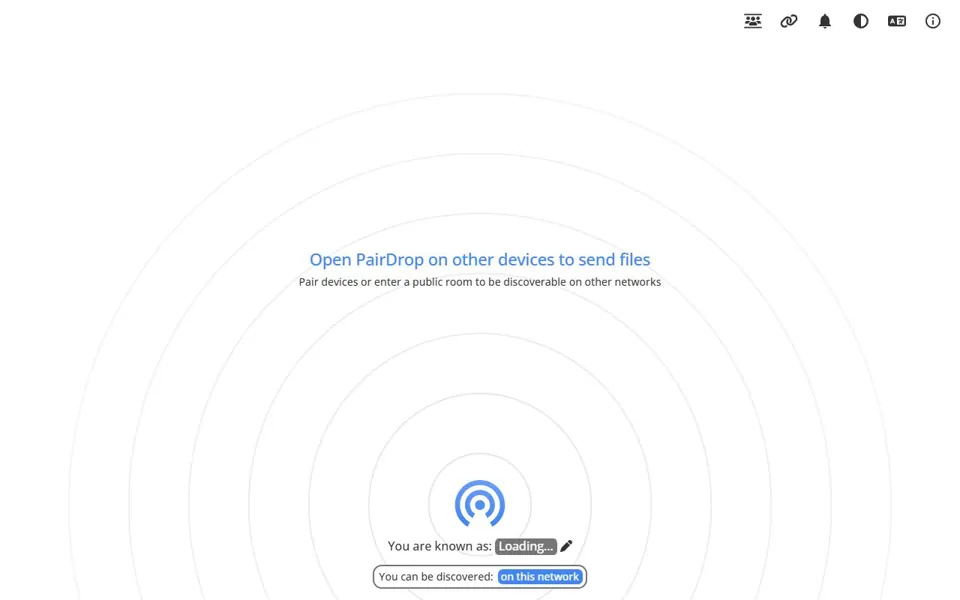 PairDrop website screenshot