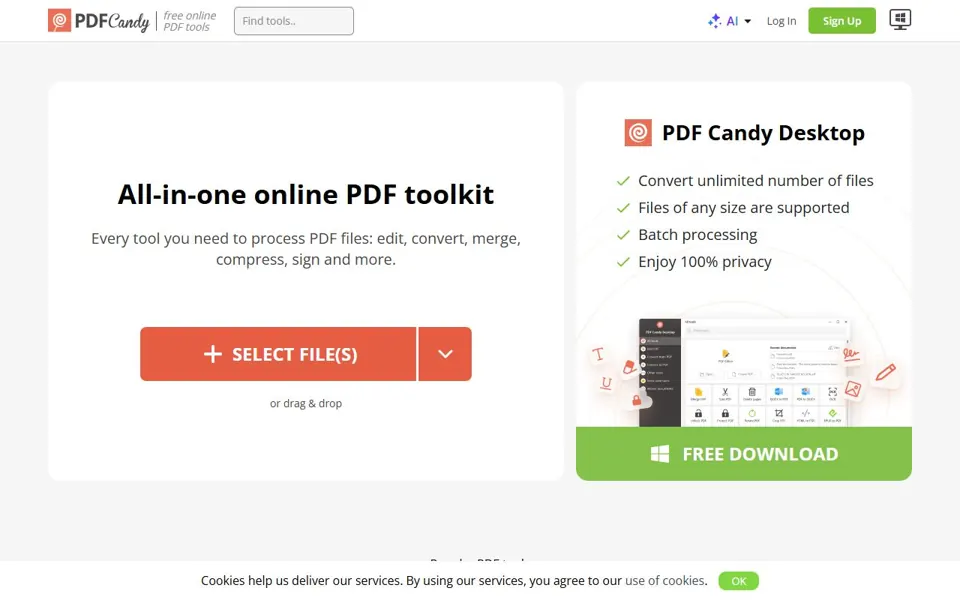 PDF Candy · Website screenshot