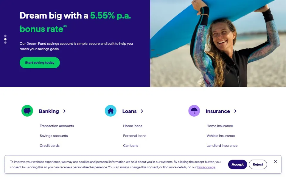 People First Bank website screenshot