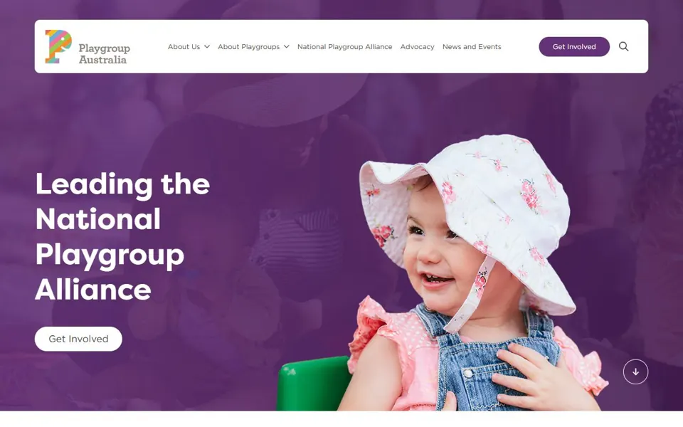 Playgroup Australia website screenshot