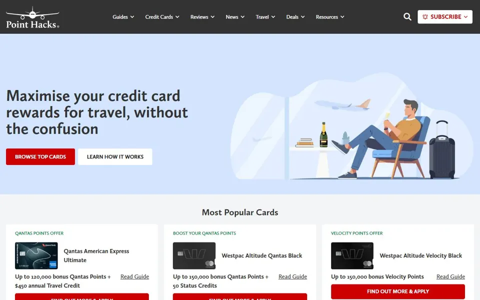 Point Hacks website screenshot