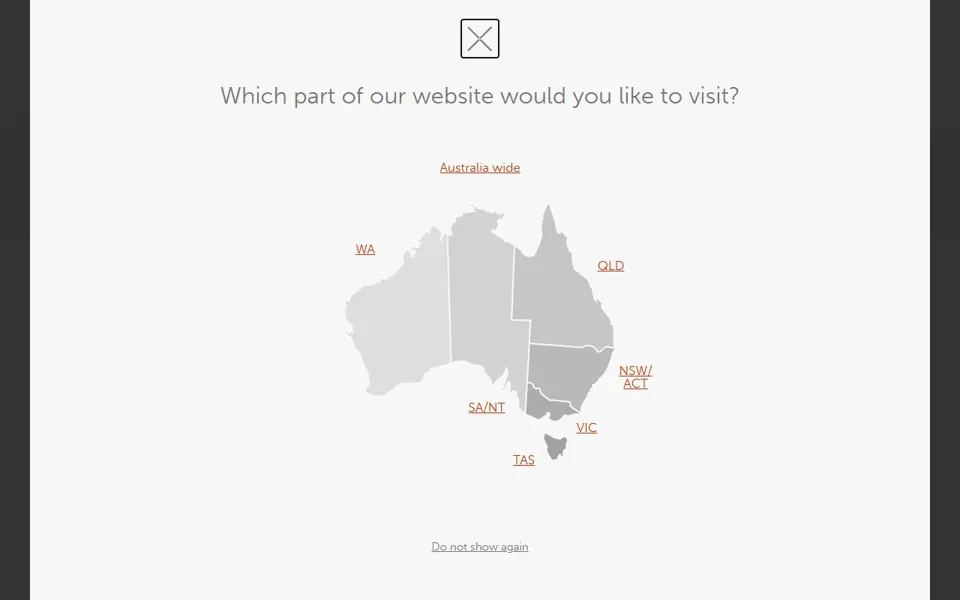Royal Flying Doctor Service website screenshot